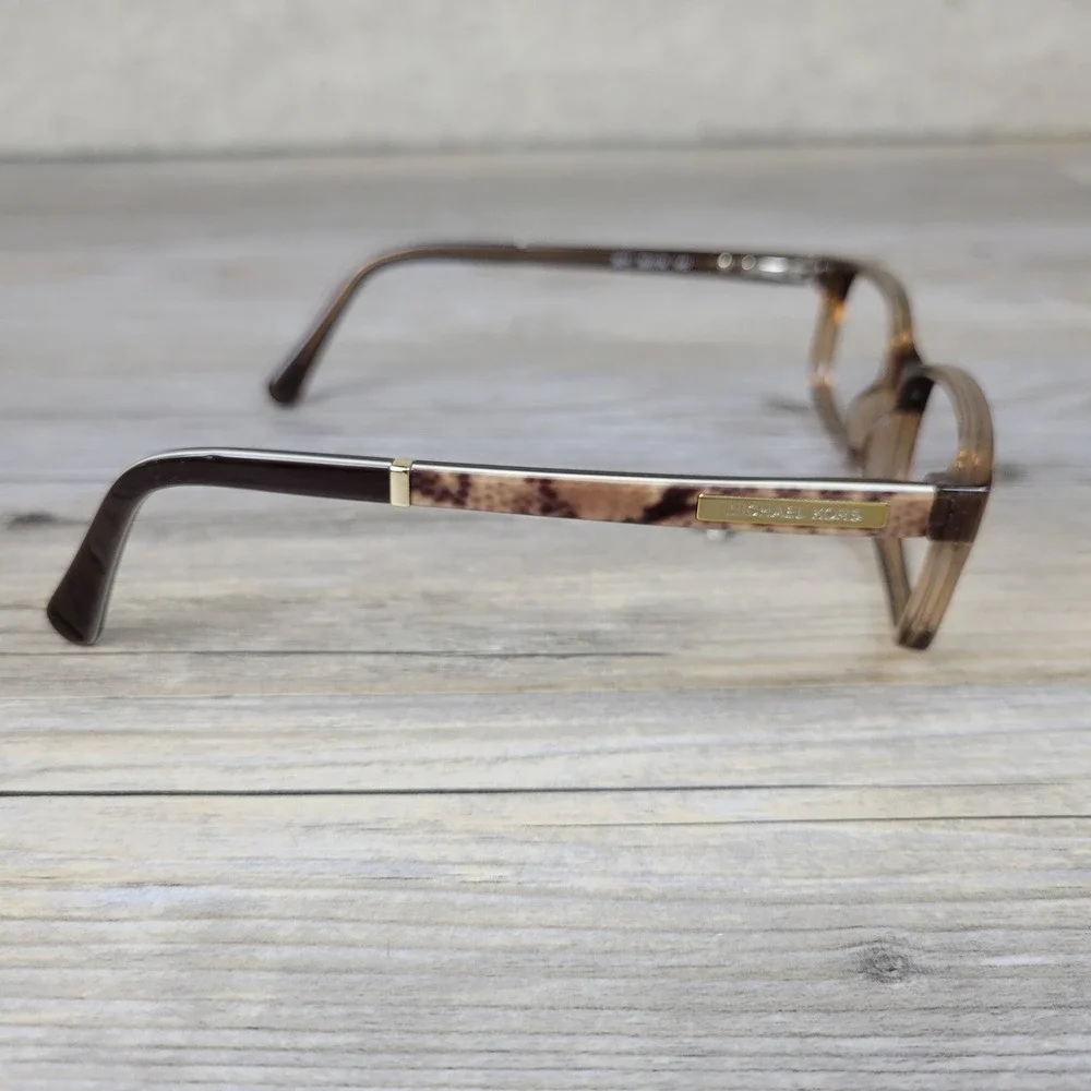 Michael Kors Eyeglasses Frames MK8006 Medellin 3011 Brown Animal Print 52-16-140